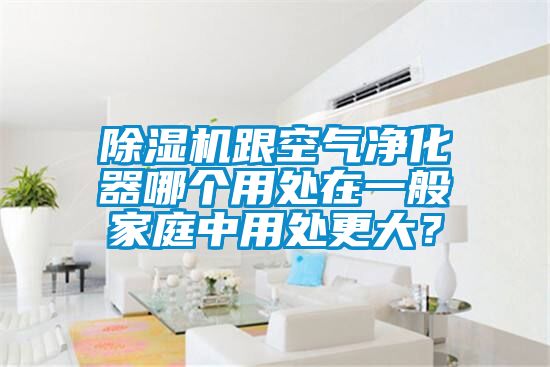 除濕機跟空氣凈化器哪個用處在一般家庭中用處更大？